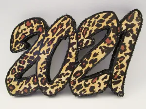 2021 Leopard Graduation Cutout