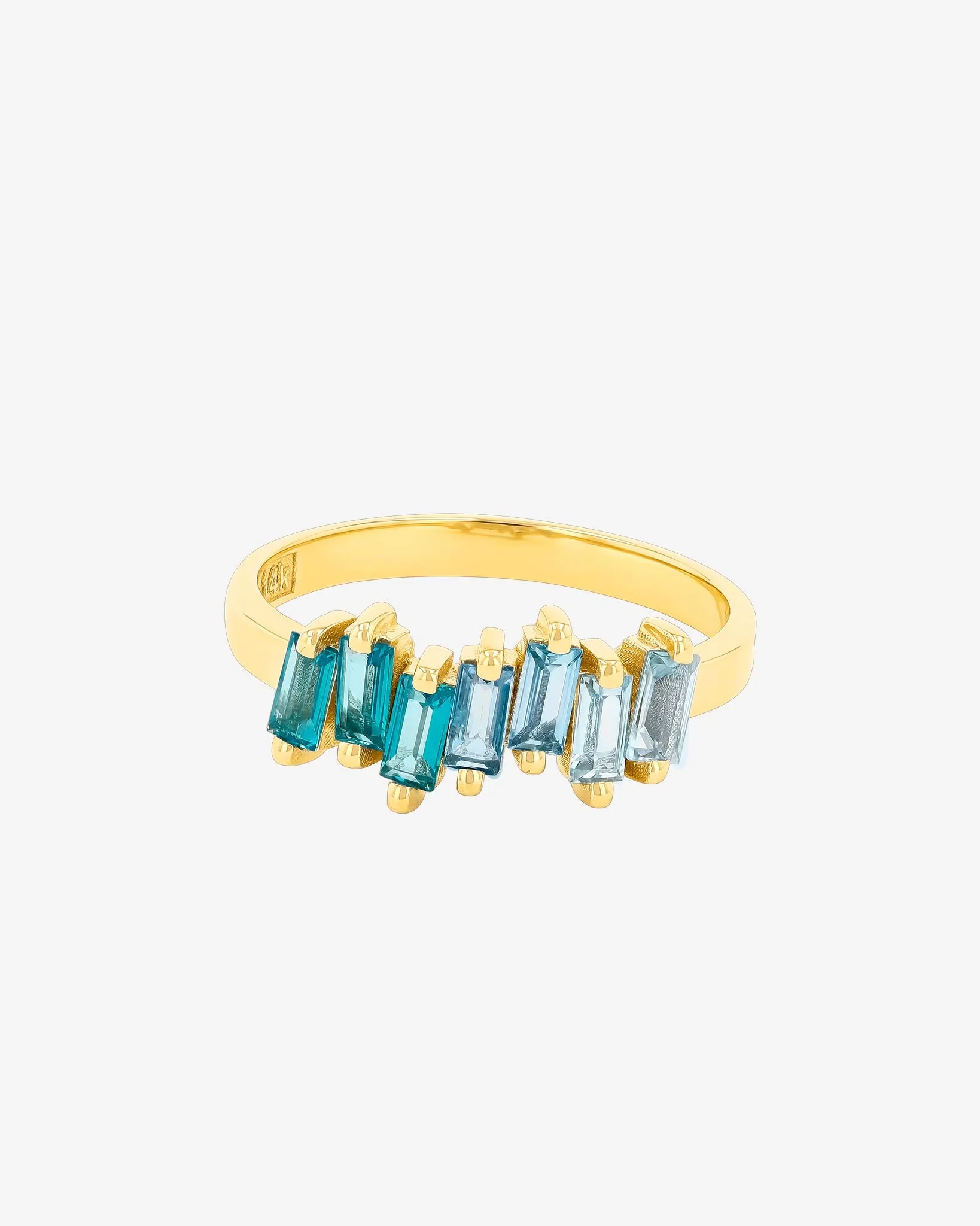 Amalfi Light Blue Ombre Half Band