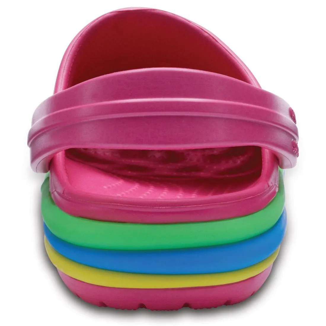 Authentic Crocs Crocband Rainbow Band Clog - Paradise Pink