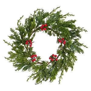 Cedar Wreath with Berries | 11.4-inch