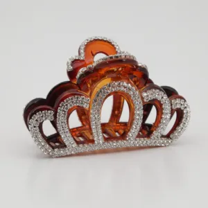 Dazzling Crown Luxury Cubic Decorative Hair Claw Clamp Gift Rhinestone-Series-16