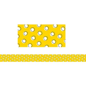 Doodle Dots On Yellow Border