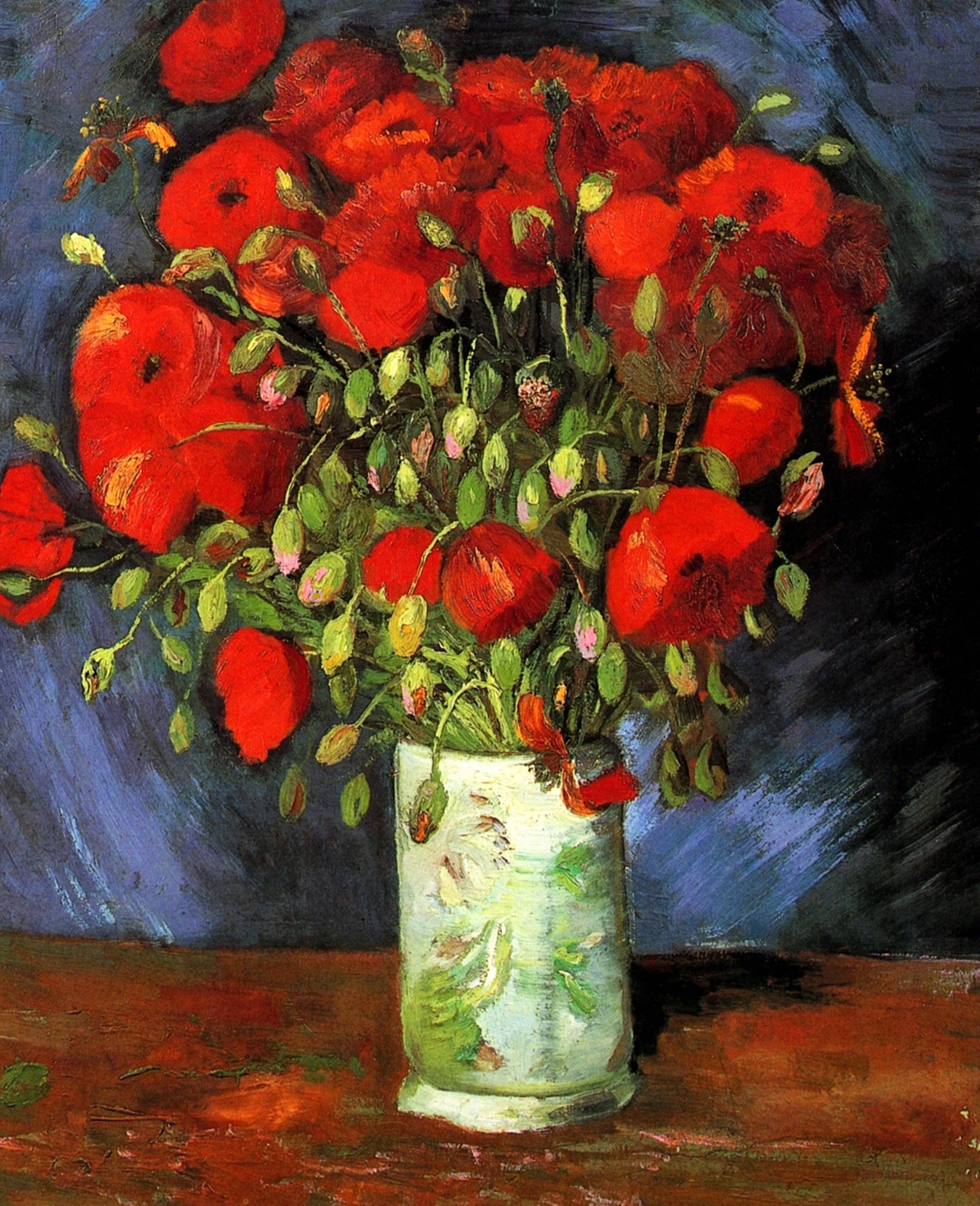 Easy Grip: Vase With Red Poppies, 1886 by Van Gogh (220 Piece Wooden Jigsaw Puzzle)