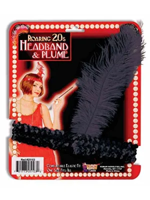 Forum Novelties Red Sequin Flapper Costume Headband