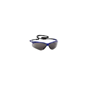 Jackson Safety V30 Nemesis Safety Glasses, Smoke Anti-Fog Lenses with Metallic Blue Frame, 1 Each