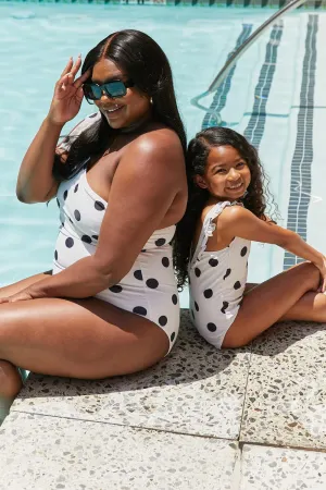 Marina West Swim Deep  Mommy & Me End One-Shoulder One-Piece Swimsuit