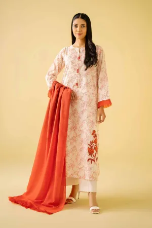 Nishat Linen Spring/Summer Lawn – 2 Piece - Printed Embroidered Suit - 42401571