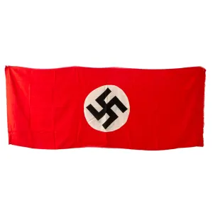 Original WWII Flag Lot - U.S. Red Cross Medic Large Flag & German NSDAP Large Political Flag - 2 Items