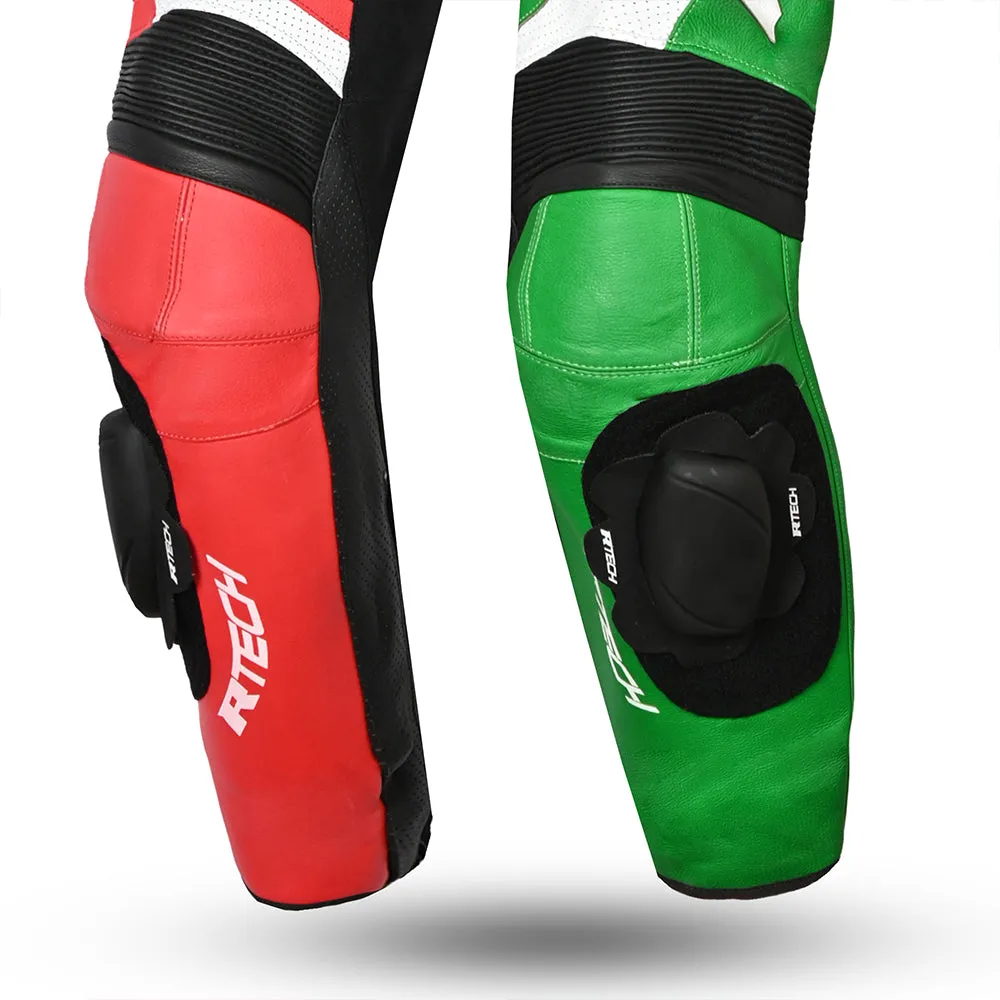 R Tech Hawk 1PC Motorcycle Racing Suit Green Black Red White