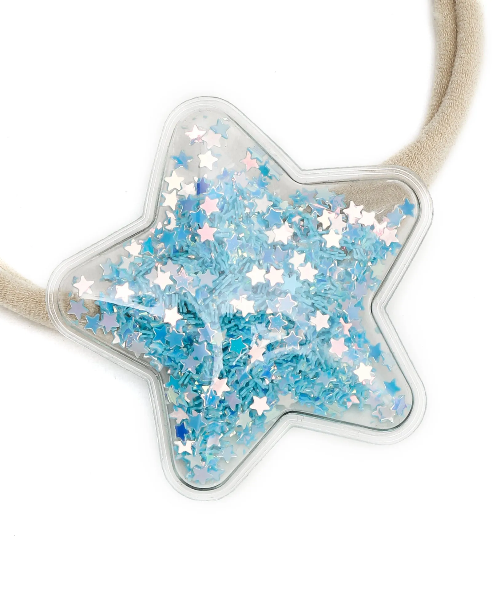 Sequin Star Headband - Light Blue