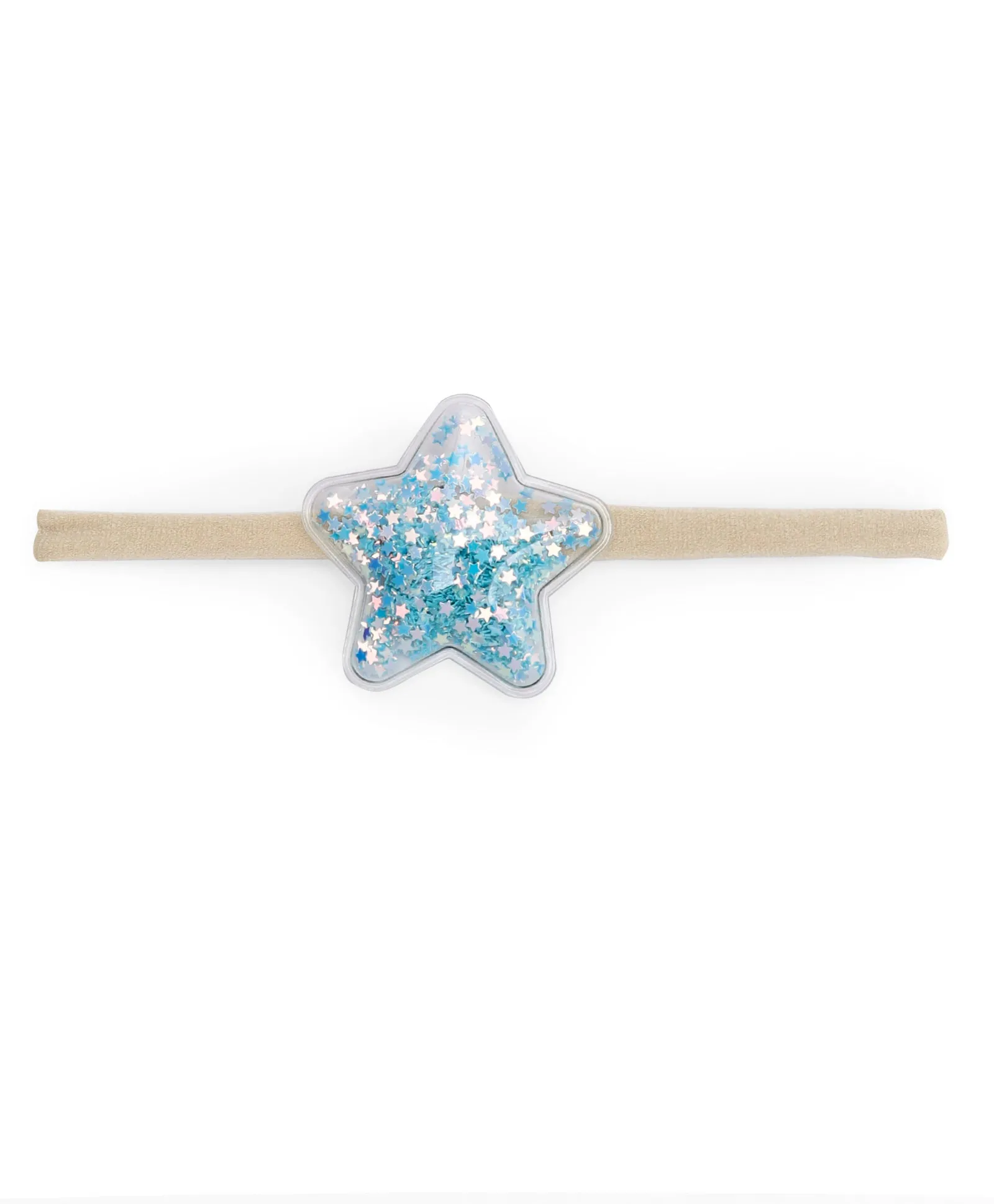 Sequin Star Headband - Light Blue