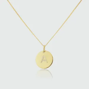 Westbourne 9ct Yellow Gold Disc Pendant